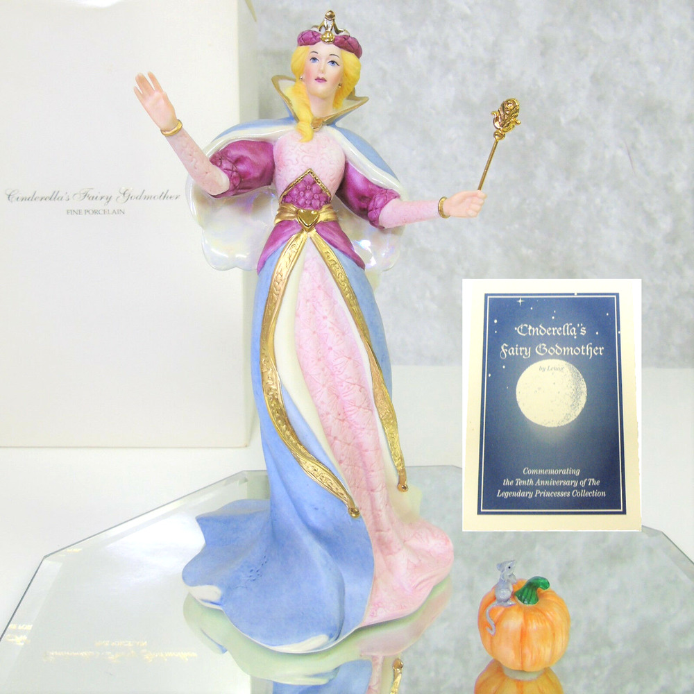 Lenox Fairy Godmother Cinderella Legendary Princesses Pumpkin Wand Limited Ed
